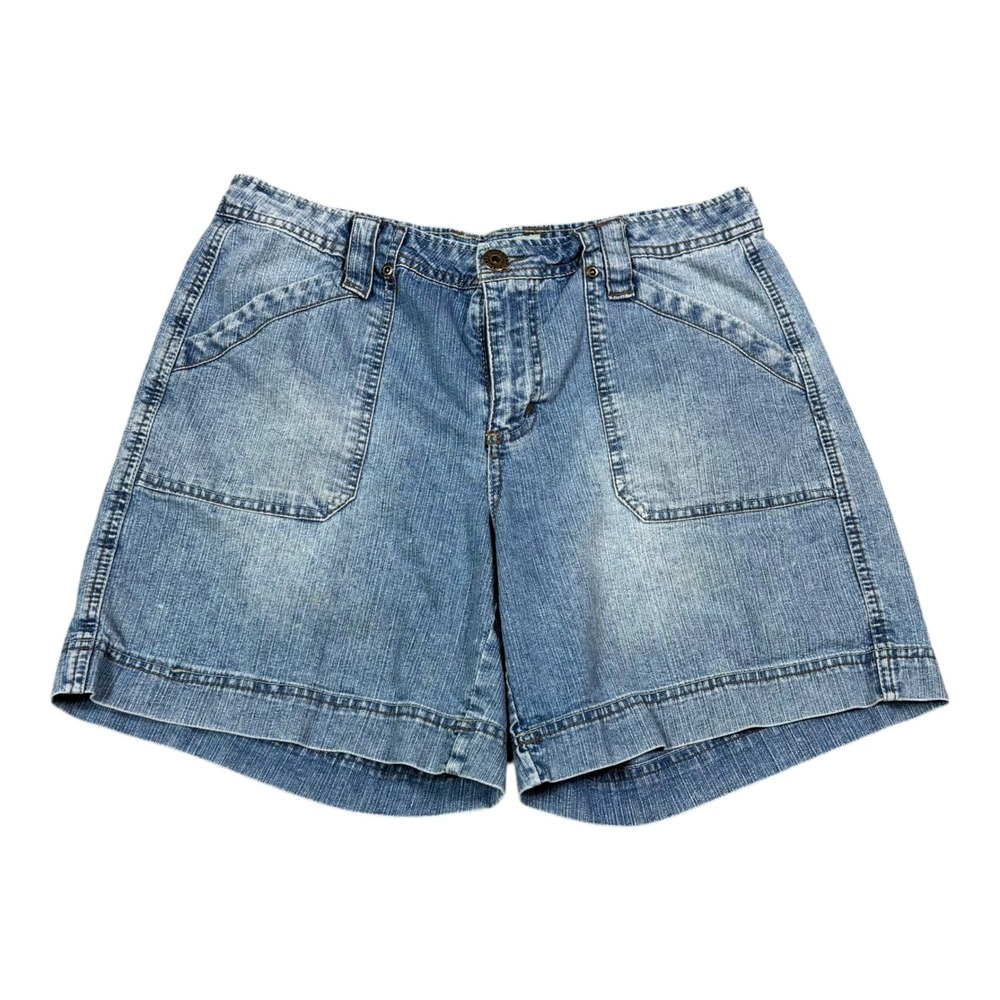 Vintage 2000s Faded Glory Baggy Cotton‎ Blend Denim Shorts Women's 10
